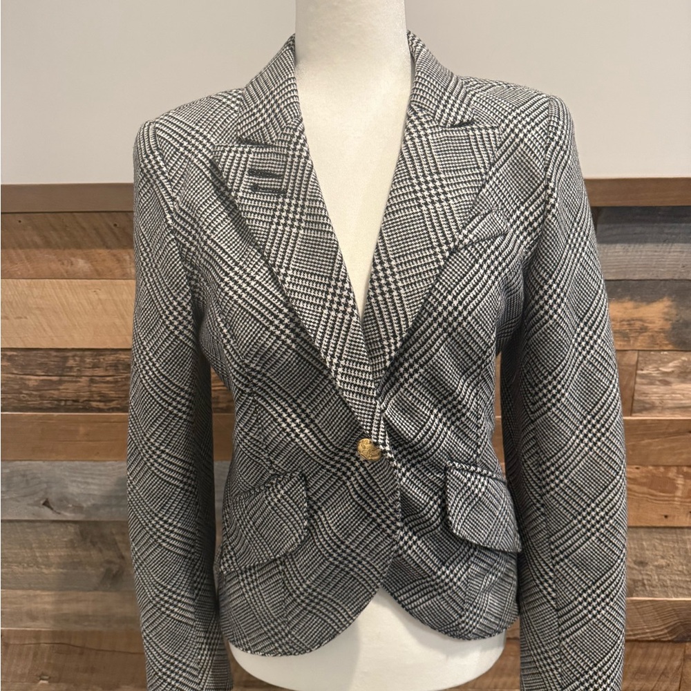 Smythe Black and White Checkered Blazer